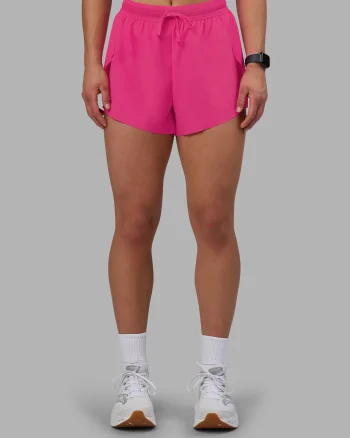 Hot LSKD Accelerate 3" High-Rise Running Short Ultra Pink