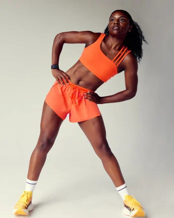 Discount LSKD Accelerate 3" Mid-Rise Running Short Ultra Orange