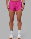 Clearance LSKD Accelerate 3" Mid-Rise Running Short Ultra Pink