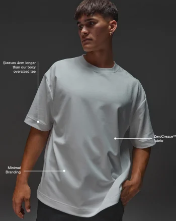 Best LSKD AfterDark ZeroCrease Oversized Tee White