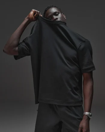 Sale LSKD AfterDark ZeroCrease Oversized Tee Black