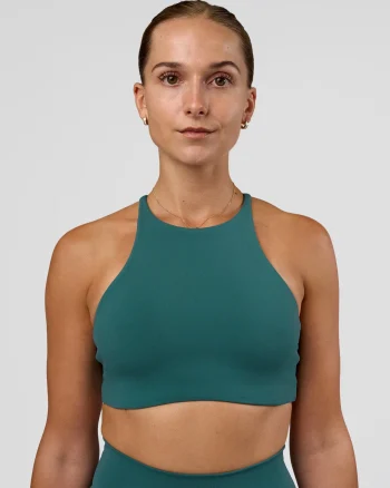 Sale LSKD AMRAP High Neck Sports Bra Transformative Teal