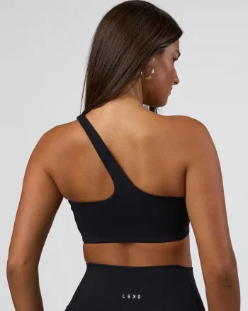 Best LSKD Angle Sports Bra Black