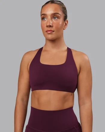 Clearance LSKD Aspire Sports Bra Cherry Lacquer