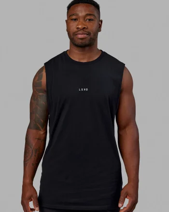 Sale LSKD Base FLXCotton Tank Black