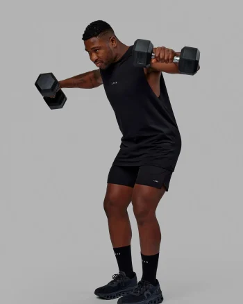 Sale LSKD Base FLXCotton Tank Black