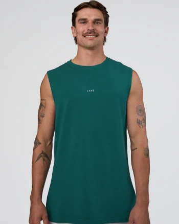 Online LSKD Base FLXCotton Tank Transformative Teal