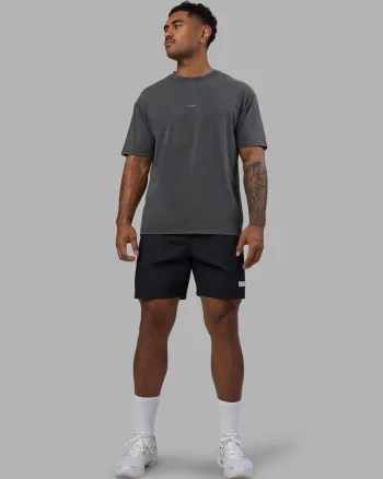 Discount LSKD Base FLXCotton Tee Oversized Dark Storm Washed