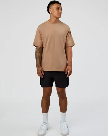 Fashion LSKD Base FLXCotton Tee Oversized Warm Smoke