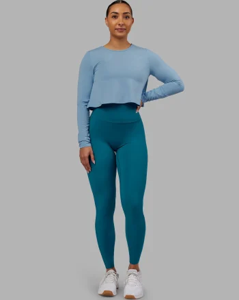 Clearance LSKD Breeze Long Sleeve Training Tee Glacier Lake