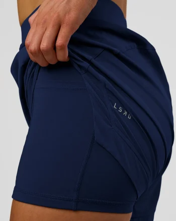 Hot LSKD Challenger 5" Lined Performance Shorts Future Navy