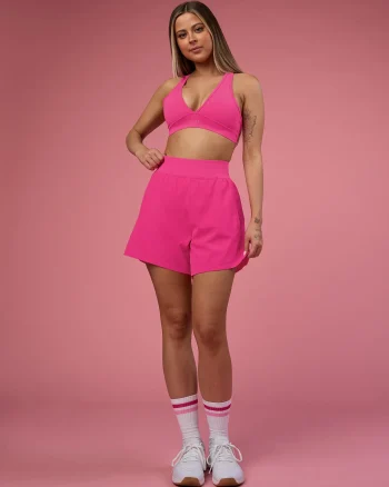 New LSKD Challenger 5" Lined Performance Shorts Ultra Pink