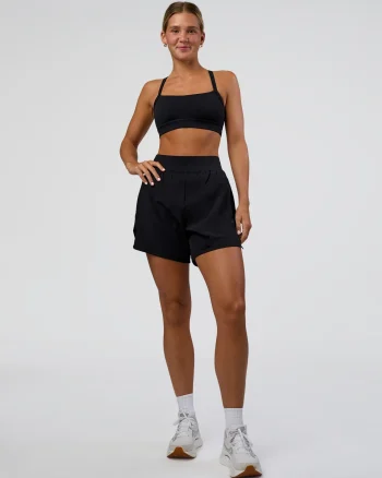 Clearance LSKD Challenger 5" Lined Performance Shorts Black