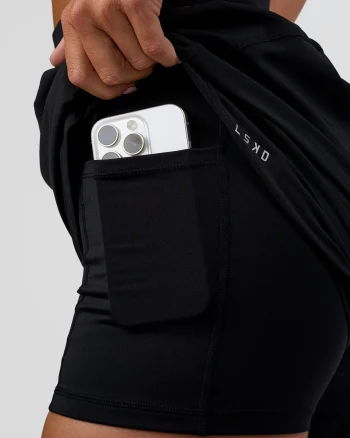 Clearance LSKD Challenger 5" Lined Performance Shorts Black