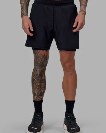 New LSKD Challenger 6" Lined Performance Shorts Black