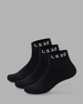 Discount LSKD Daily Ankle Socks 3 Pack 2.0 Black White