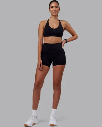 Best LSKD Elixir High-Rise 4" Short Black