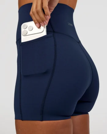 Fashion LSKD Elixir Ultra High-Rise 4" Short Pockets Future Navy