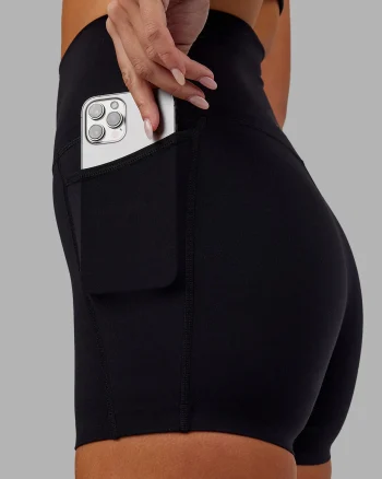 Online LSKD Elixir Ultra High-Rise 4" Short Pockets Black