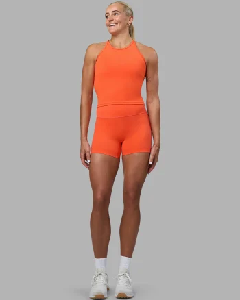 Sale LSKD Elixir Ultra High-Rise 4" Short Ultra Orange