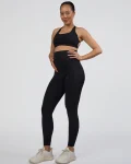 Fashion LSKD Elixir Ultra High-Rise Maternity Full Length Legging Pockets Black