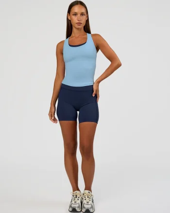 Clearance LSKD Flow Rib Scoop Neck Tank Open Air