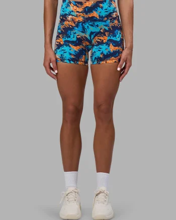 Hot LSKD Fusion High-Rise 6" Short Pockets React Print