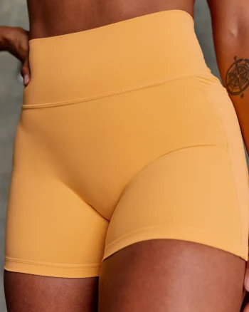 New LSKD Fusion Ultra High-Rise 4" Short Pockets Warm Apricot