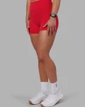 Outlet LSKD Fusion Ultra High-Rise 4" Short Pockets Scarlet