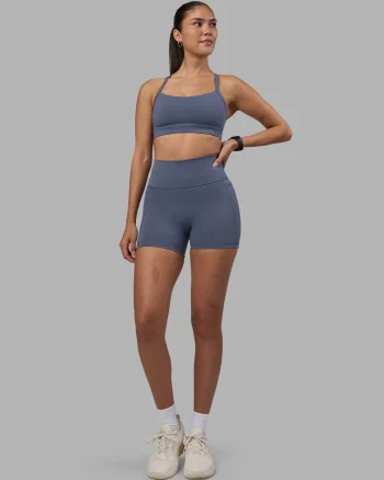 Sale LSKD Fusion Ultra High-Rise 4" Short Pockets Night Shadow