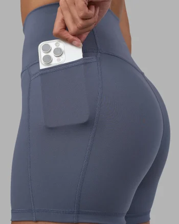 Sale LSKD Fusion Ultra High-Rise 4" Short Pockets Night Shadow