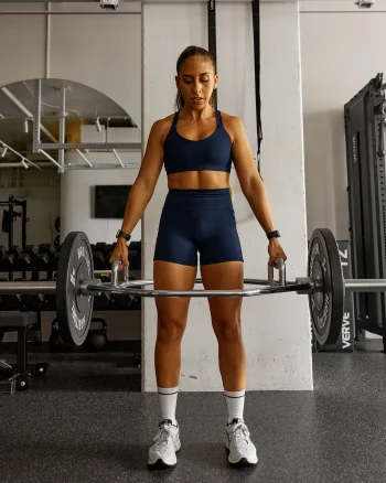 Sale LSKD Fusion Ultra High-Rise 4" Short Pockets Future Navy