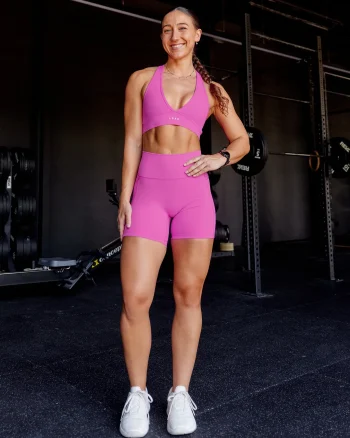 New LSKD Fusion Ultra High-Rise 6" Short Pockets Ultra Fuchsia