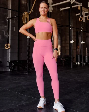 Clearance LSKD Fusion Ultra High-Rise Full Length Legging Pockets Candy Pink