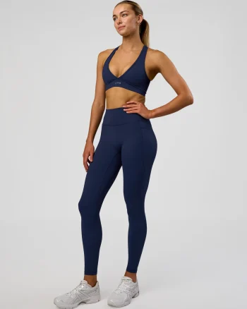 Sale LSKD Fusion Ultra High-Rise Full Length Legging Pockets Future Navy