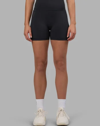 Sale LSKD Fusion V-Contour Ultra High-Rise 4” Short Pockets Black