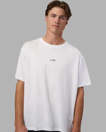 Discount LSKD Go-To FLXCotton Oversized Tee White Black