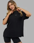 Hot LSKD Go-To FLXCotton Oversized Tee Black White