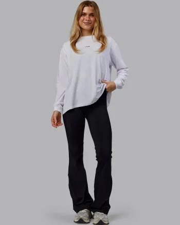 Online LSKD Go-To Long Sleeve FLXCotton Oversized Tee White Black