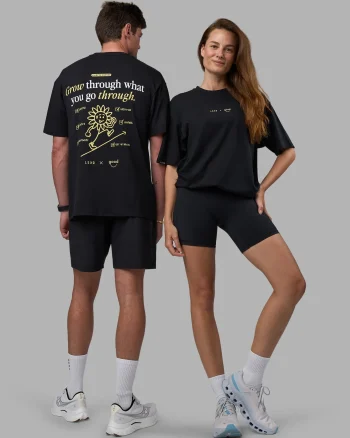 Outlet LSKD Good Human Factory Vol 2 Tee FLXCotton Oversize Black