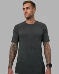 New LSKD Mens AeroFLX+ Seamless Tee Black Camo Graphite