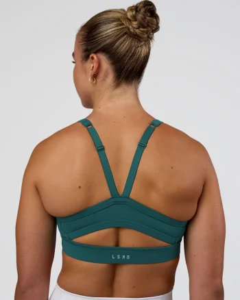 New LSKD Momentum Sports Bra Transformative Teal