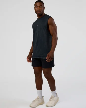Hot LSKD Power Muscle Tank Pirate Black Washed