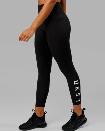 Outlet LSKD Rep Ultra High-Rise 7/8 Legging Pockets Black White