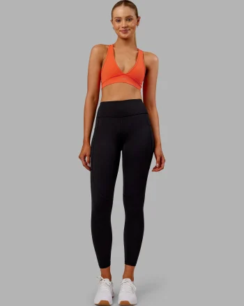 Outlet LSKD Rep Ultra High-Rise 7/8 Legging Pockets Black Ultra Orange