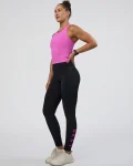 New LSKD Rep Ultra High-Rise Full Length Legging Pockets Black Ultra Fuchsia