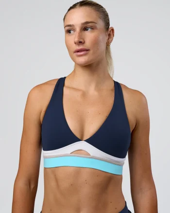 Hot LSKD Revitalise Flash Sports Bra Future Navy Multi