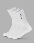 Online LSKD Signal Crew Socks 3 Pack 2.0 White Black