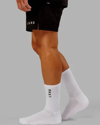 Online LSKD Signal Crew Socks 3 Pack 2.0 White Black