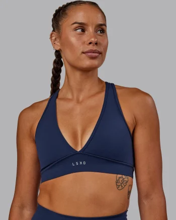 Online LSKD Stamina Sports Bra Future Navy
